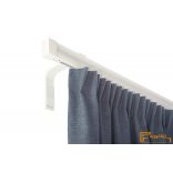 (4 szín 16 méret) Motivo egysoros függöny karnis szett (3méter). Függönytartó karnis, rövid oldalfali szereléssel -  01 Fehér