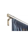 (4 szín 16 méret) Motivo egysoros függöny karnis szett(1méter). Függönytartó karnis, rövid oldalfali szereléssel -  03 Matt bronz