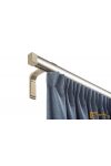 (4 szín 16 méret) Motivo egysoros függöny karnis szett(2méter). Függönytartó karnis, rövid oldalfali szereléssel -  03 Matt bronz