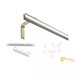 (6 szín 16 méret) Motivo Premium egysoros függöny karnis szett(3.25méter). Függönytartó karnis, rövid oldalfali szereléssel -  03 Royal-bronz