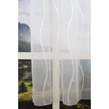 (2 méret 3 szín) R-6467 hullám mintás voile függöny 180cm -103 Ecru