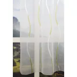(2 méret 3 szín) R-6467 hullám mintás voile függöny 180cm -702 Zöld