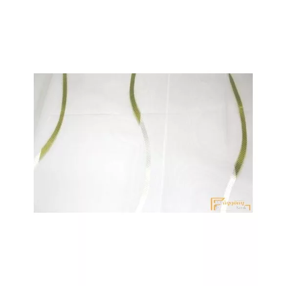 (2 méret 3 szín) R-6467 hullám mintás voile függöny 180cm -702 Zöld