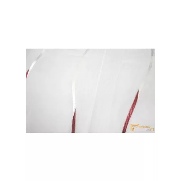 (2 méret 3 szín) R-6467 hullám mintás voile függöny 180cm -408 Bordó