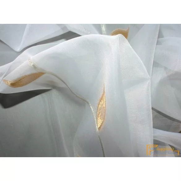 (2 szín 2 méret) 51120 Levél mintás nyírt voile R-300 cm (210)