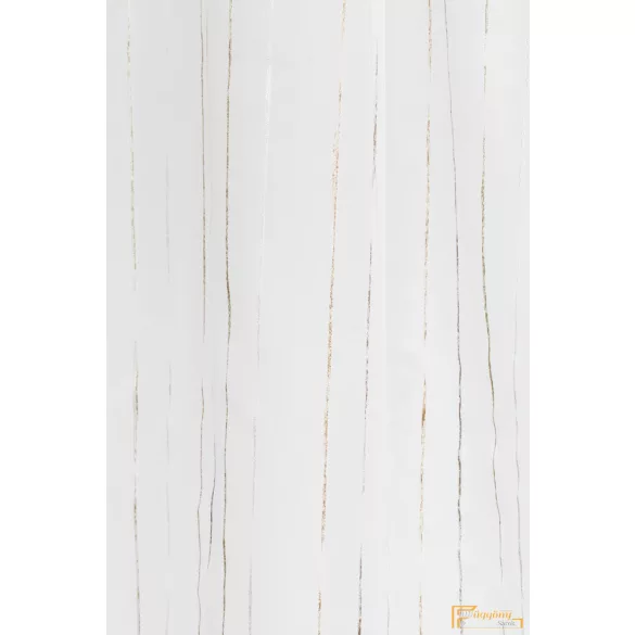 51163 csíkos függöny R-290cm- 304 fehér alapon cappucino minta