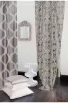 (3 szín) G21500 hímzett előkelő mintás Prémium dekor függöny R-300 cm(905)-Szürke