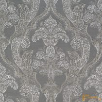   (3 szín) G21501 hímzett barokk mintás dekor függöny R-300 cm(905)-Szürke