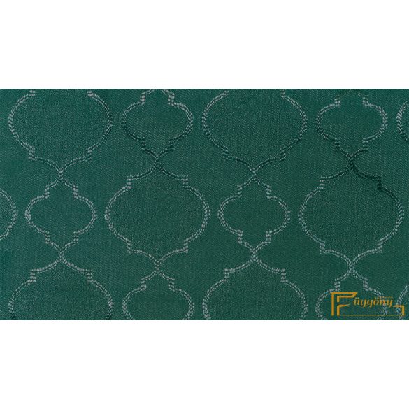 (17 szín) San Marino klasszikus mintás dekor függöny R-300 cm(608)-Smaragd