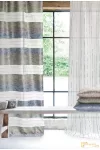 (3 szín) Aruba horizontális csíkos modern mintás dekor R-145 cm (608)-Kék