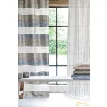 (3 szín) Aruba horizontális csíkos modern mintás dekor R-145 cm (608)-Kék