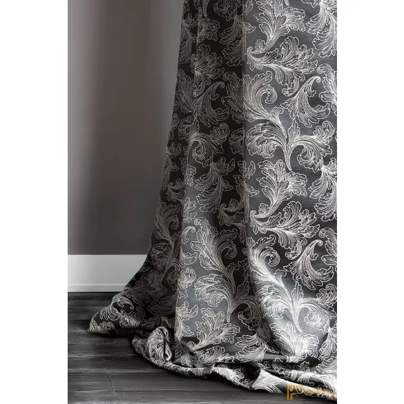 (4 szín) Avantgarde mintás dekor függöny R-144 cm (901)-Antracit