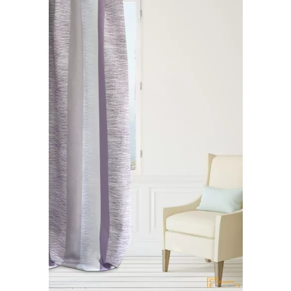 (4 szín) Boras egyszínű nyomott dimout R-150 cm (503)-Szürke-lila csikos
