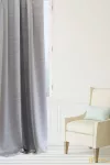 (4 szín) Boras egyszínű nyomott dimout R-150 cm (304)-Sötét és világos szürke csikos