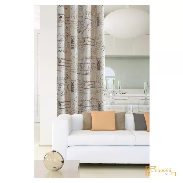 (3 szín) Cafe nyomott dimout R-150 cm(105 bézs)