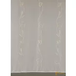 (2 méret 3 szín) Fényáteresztő függöny Marsala 12 Fehér Ekrü 175 cm+ózs
