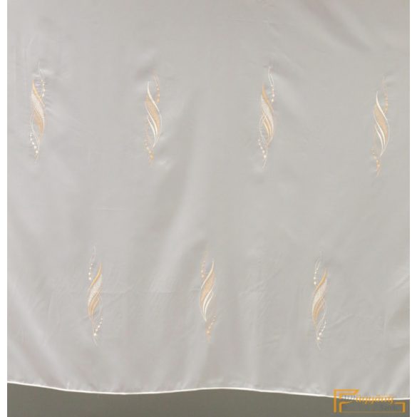 (2 méret 2 szín) Hímzett voila függöny Monza 14 Fehér Narancs 290 cm+ózs