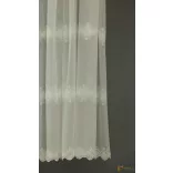 (2 méret 2 szín) Klasszikus hímzett minta Palermo 12 Ecru 210 cm+ózs