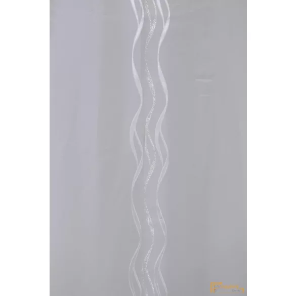 (3 szín) Hullám mintás függöny Preston 10 Fehér 290 cm+ózs