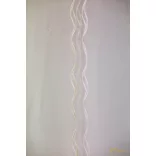 (3 szín) Hullám mintás függöny Preston 11 Fehér Ecru 290 cm+ózs