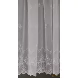 (2 méret 2 szín) Hímzett minta Ravenna10 Fehér 210 cm+ózs