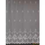 (2 méret 2 szín) Hímzett minta Ravenna10 Fehér 210 cm+ózs