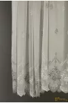 (2 méret 2 szín) Hímzett minta Ravenna11 Ecru Szürke 290 cm+ózs