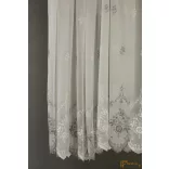 (2 méret 2 szín) Hímzett minta Ravenna11 Ecru Szürke 290 cm+ózs