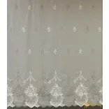 (2 méret 2 szín) Hímzett minta Ravenna11 Ecru Szürke 290 cm+ózs