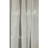 (2 méret 4 szín) Virág mintás hímzett függöny Torino10 210 cm