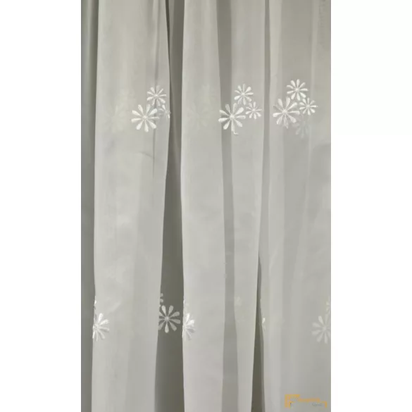 (2 méret 4 szín) Virág mintás hímzett függöny Torino10 210 cm