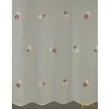 (2 méret 4 szín) Virág mintás hímzett függöny Torino13 210 cm