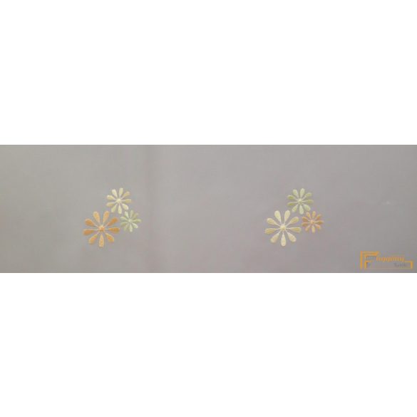 (2 méret 4 szín) Virág mintás hímzett függöny Torino15 210 cm