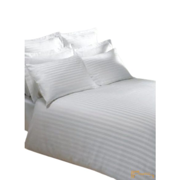 Szállodai prémium 3 részes damaszt csíkos (1cm) ágynemű szett