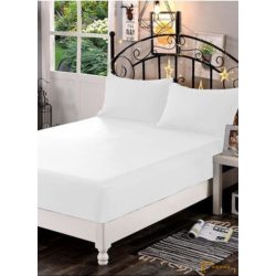 Hotel minőségű pamut yerses gumis lepedő 160x200 cm