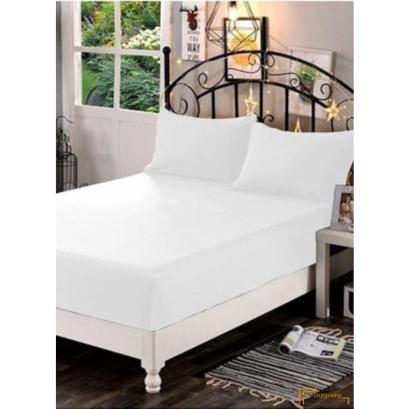 Hotel minőségű pamut yerses gumis lepedő 200x200 cm