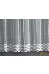 (2 szín 2 méret) 6626 Jacquard fényáteresztő függöny-Fehér 180