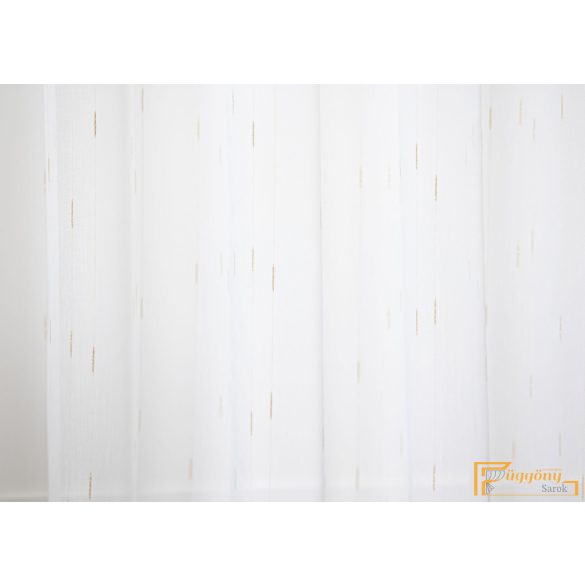 (2 szín 2 méret) 7256 beszőtt szable függöny - Ekrü alapon cappuccino színű beszövés-175cm