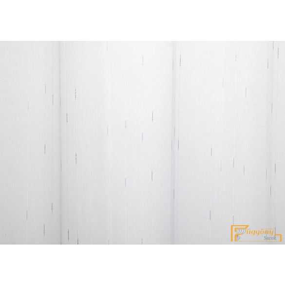(2 szín 2 méret) 7256 beszőtt szable függöny - Ekrü alapon ezüst színű beszövés -295cm