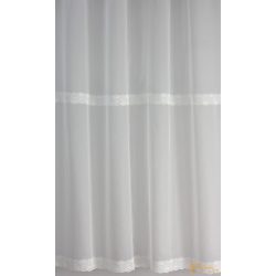 Két sorban hímzett hálókötésű voile függöny - 290cm