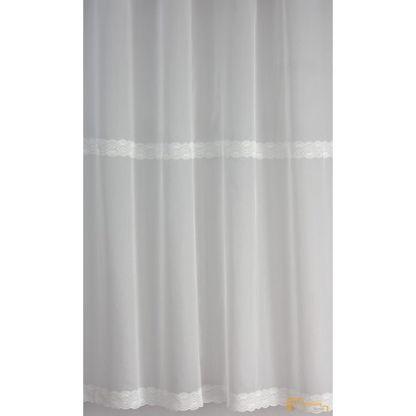 Két sorban hímzett hálókötésű voile függöny - 290cm
