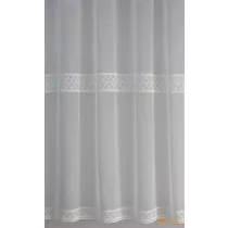 Két sorban hímzett voile függöny - 290cm