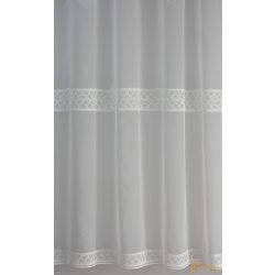 Két sorban hímzett voile függöny - 290cm