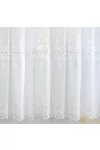 (2 méret) Sable alapon két sorban hímzett fehér elegáns fényáteresztő -280cm