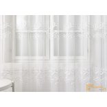 (2 szín) Három sorban hímzett szable függöny - Ecru-280cm
