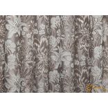 (6 szín) Meteora 3D mintával készült sötétítő függöny.305 cm. Cappuccino alapon bézs-őzbarna  virág minta