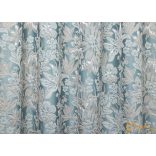 (6 szín) Meteora 3D mintával készült sötétítő függöny.305 cm. Vízkék alapon bézs virág minta