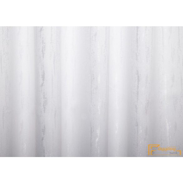 (8 szín) Mora koptatott hatású, jacquard szövésű dekor függöny - Fehér - 275cm
