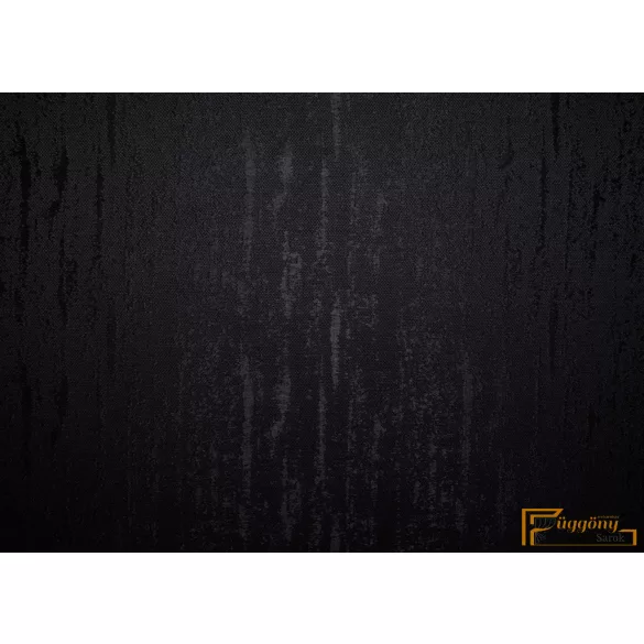 (8 szín) Mora koptatott hatású, jacquard szövésű dekor függöny - Fekete - 275cm