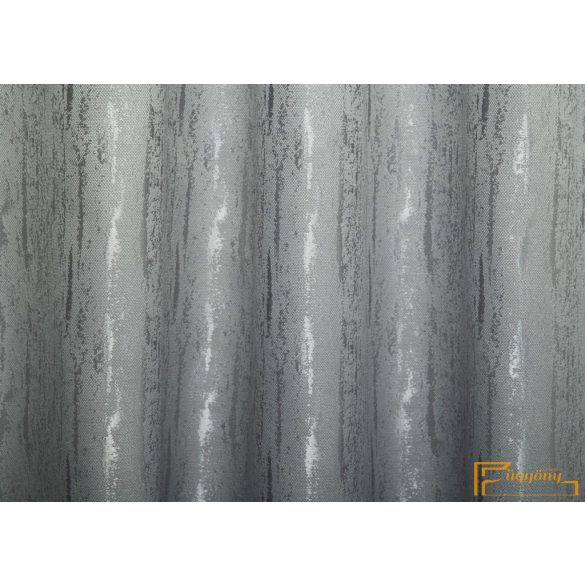 (8 szín) Mora koptatott hatású, jacquard szövésű dekor függöny - Ezüst - 275cm